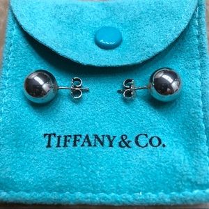 Tiffany Sterling Silver Ball Earrings